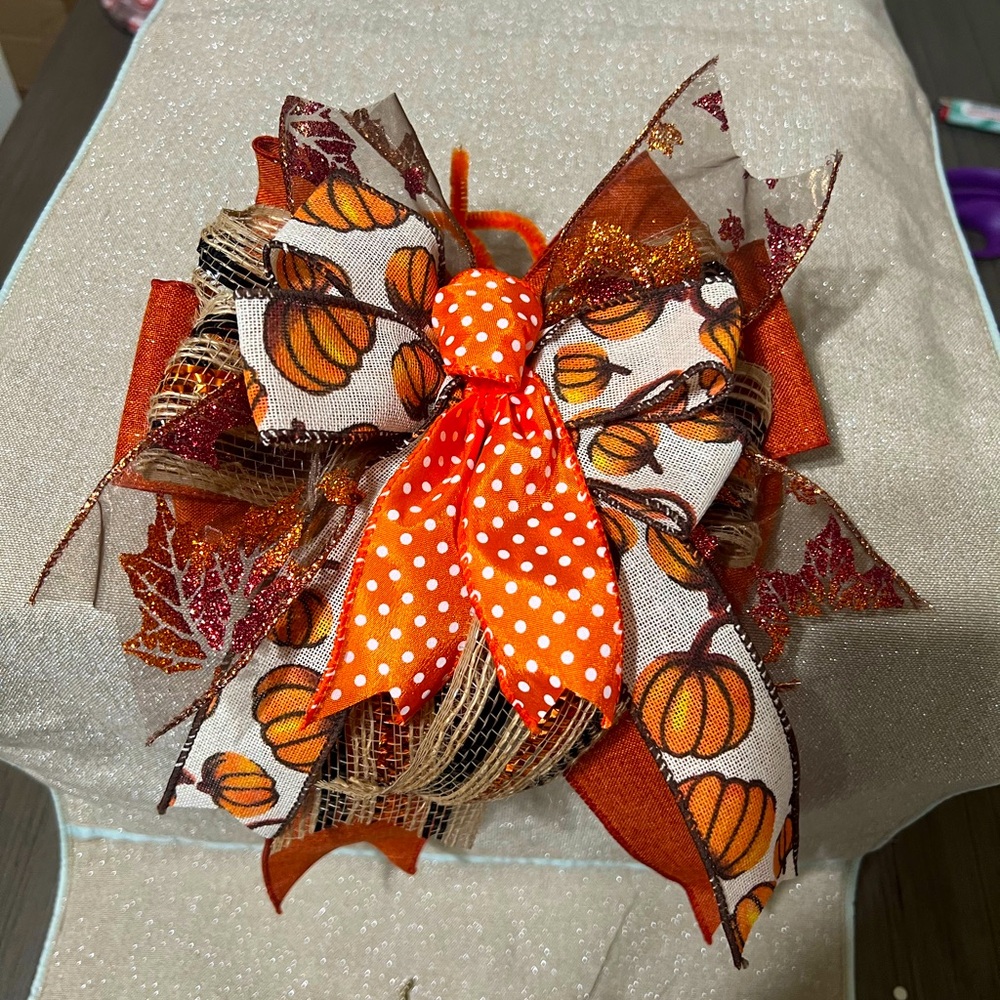 Handmade Fall Bow